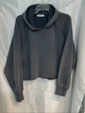 Arizona Jean Company Charcoal Gray Cropped Hoodie